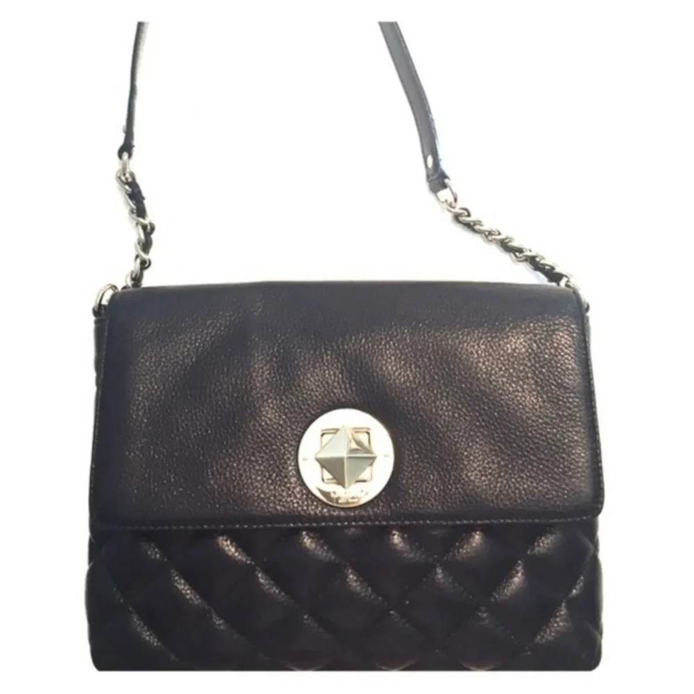 Kate Spade Handbag Black Leather Shoulderbag Purse